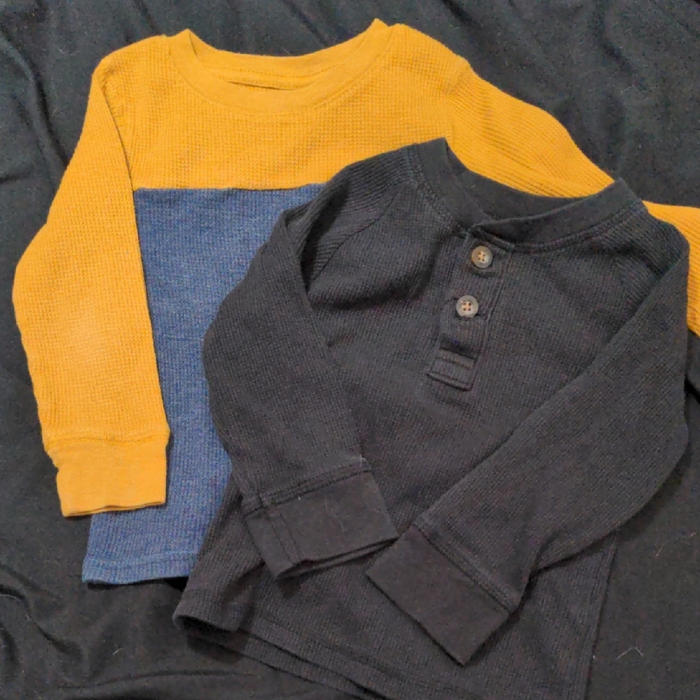 2T (2) Thermal Long Sleeve Shirts